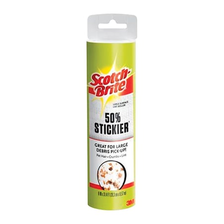 Scotch-Brite 8 in. Scotch-Brite Lint Roller Refill, Black SC5121