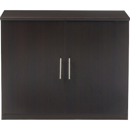 Mayline Storage Cabinet, w/2 Wood Doors, Mocha MSCLDC