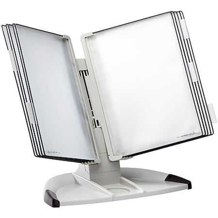 Tarifold Desk Stand Starter Set, 10 Pockets, Gray TD271