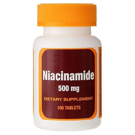 Generic Niacinamide Tablets, 500mg, 100PK 40985225509