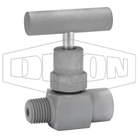Dixon Mini Needle Valve, 1/4-18 MNPT x FNPT Nominal, 10000 psi Pressure, Steel Body MFC102