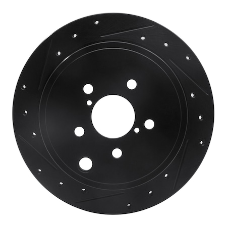 Dynamic Friction Co DFC Brake Rotor - Drilled and Slotted - Black 633-13023L