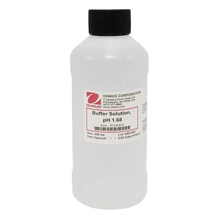 Ohaus pH Buffer, Clear, Bottle, Liquid 30100424