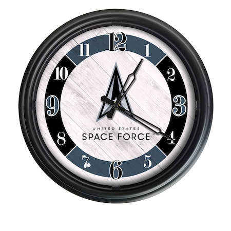 Holland Bar Stool Co United States Space Force Indoor/Outdoor LED Wall Clock ODClk