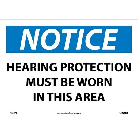 Nmc Notice Hearing Protection Must Be Worn Sign N285PB