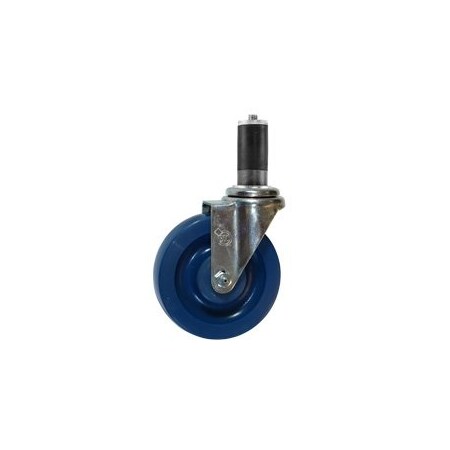 Service Caster 5'' SS Solid Poly Wheel Swivel 1-1/8'' Expanding Stem Caster SCC-SSEX20S514-SPUS-118