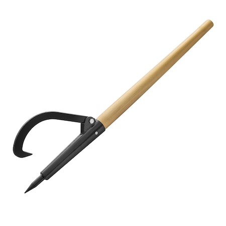 Earth Worth 49-Inch Log Peavey and Cant Hook Tool with Wood Handle 83-DT5221