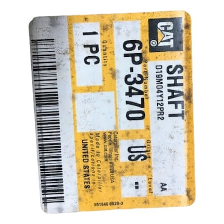 Caterpillar SHAFT, CATERPILLAR OEM 6P3470 6P3470