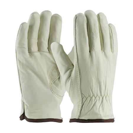Pip Economy Top Grain Cowhide Leather Drivers Glove with Natural Thermal Lining, Keystone Thumb, 12PK 77-265/S