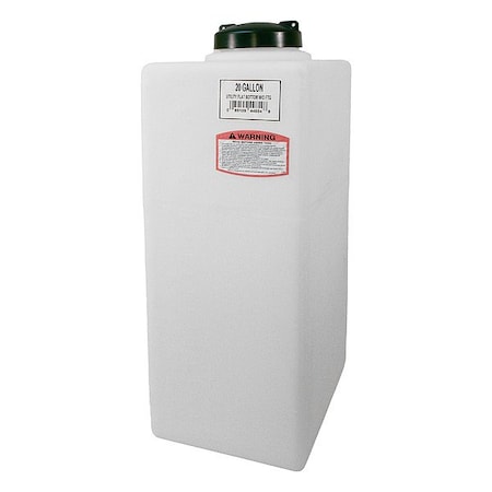 Norwesco Utility Tank, 34 in, White, Rectangular 44854-DS