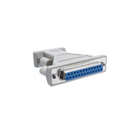 Cable Wholesale Serial / AT Modem Adapter, DB9 Female to DB25 Female 30D1-05400