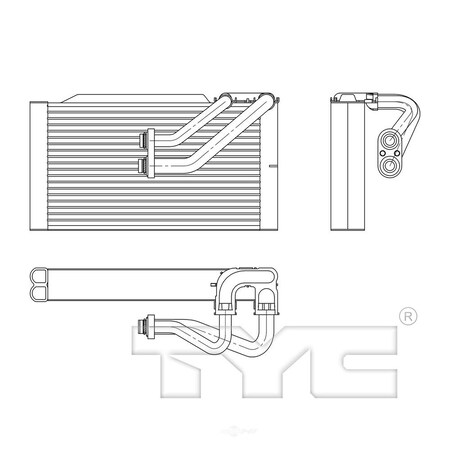 Tyc A/C Evaporator Core 97194