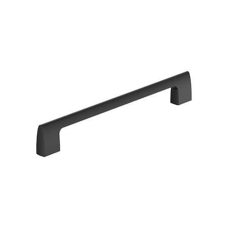 Amerock Riva 8-13/16 inch 224mm Center-to-Center Matte Black Cabinet Pull BP55489MB