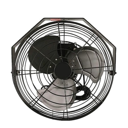 Ves-Artex Mounted Fan, Silver, 18 in Dia 102577