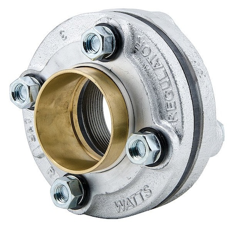 Watts DielectricStraight, CI, Thrd3", BrassSOC LF3100M3