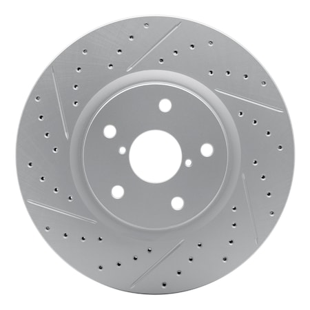 Dynamic Friction Co DFC Geoperformance Rotor - Drilled and Slotted 830-13035L