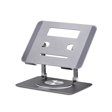 Startech.Com Rotating Laptop Stand, 360 Swivel, Ergonomic Desk Riser for Computer, Max 11lb ATFR-LAPTOP-RISER