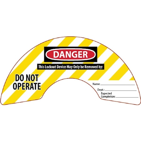 Accuform ROTATING GATE VALVE LABELS 6 in 10 in KDD427YL
