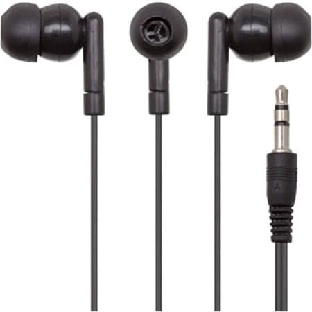 Ergoguys Califone Califone Wired 3.5mm Ear Bud - Black - 50 / Pack E1