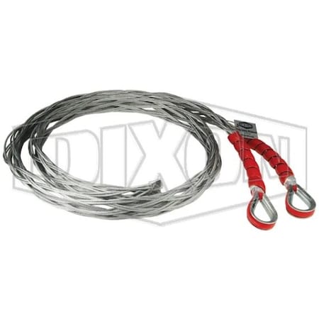 Dixon King Safety Whipsock, For Use with 2.756 to 3.346 in OD Hoses, 2-1/2 in, 800 psi, Carbon Steel KSW40