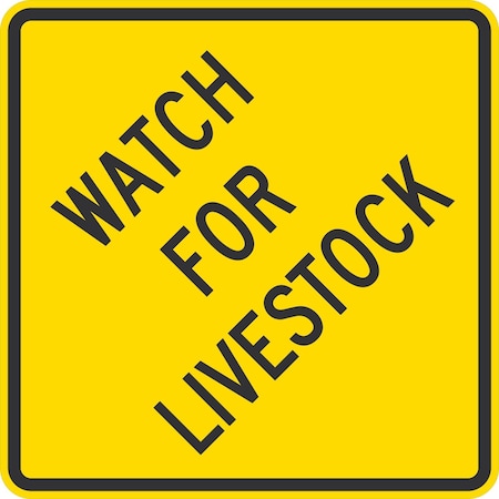 Lyle Watch For Livestock, 24x24, Diamond Grade, Yellow G-12505-DG_24x24