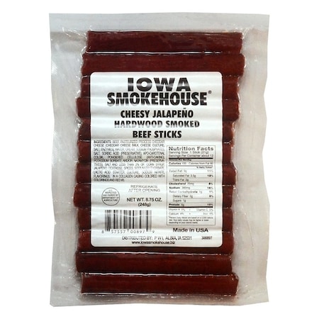 Iowa Smokehouse STICK BEEF HS CHSY JALP 8.75OZ IS-HSCSP