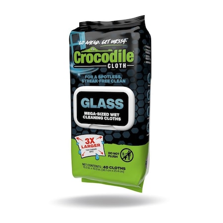 Crocodile Cloth Glass, 40PK 6940-040
