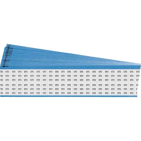 Brady Machine Tool Numbers and Letters Cloth Wire Markers, Pack of 25 Cards, 25PK WM-HR-A-PK