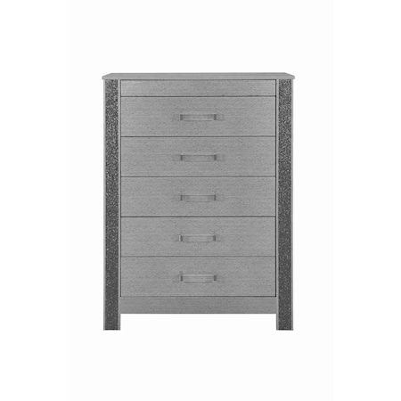 Global Furniture Usa Contemporary Logan Silver Chest 6885