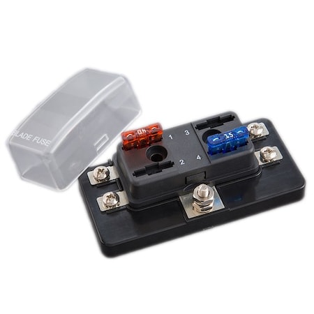 Optifuse Fuse Block for Regular Blade, 4P BLR-504