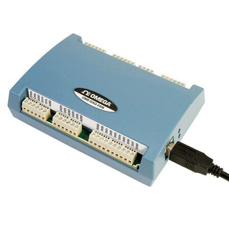 Omega Data Acquisition Module: 0%to 90% Relative Humidity Measured, 1°F to 1,000°C, 0°C to 50°C OMB-DAQ-2408