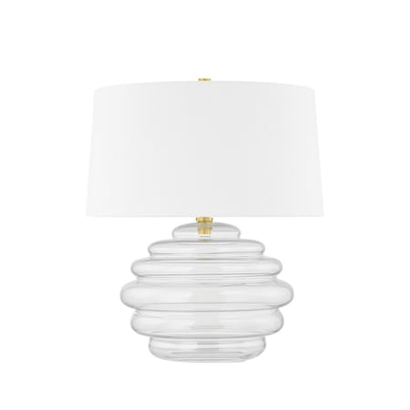 Hudson Valley Lighting Oshawa 1 Light Table Lamp 19 In. Aged Brass L4523-AGB