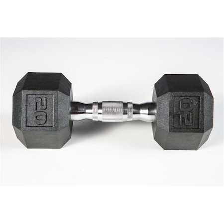 York Barbell York Premium Pvc Hex Dumbbell with Chrome Ergo Handle -20 lbs 37007