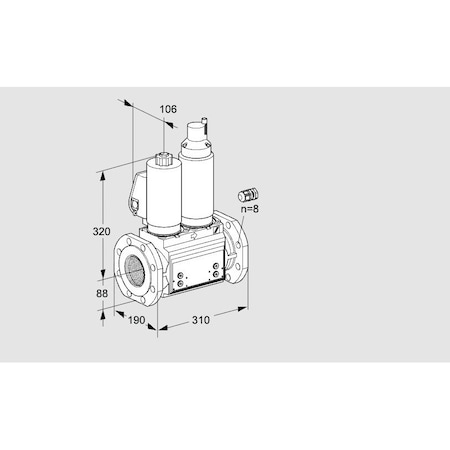 Honeywell Kromschroder VLV, DBL SOLND, 80MM ISO FLG, VCS780F05NLQ KS88204466