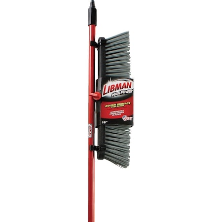 Libman 18'' x 64'' Steel Handle Rough Surface Push Broom 878