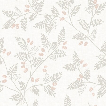 A-Street Prints Ardell Taupe Botanical Wallpaper 4074-26604
