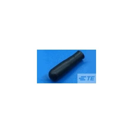 Raychem Heat Shrink End Cap, 0.175 in, Black, 1 in D-300-01