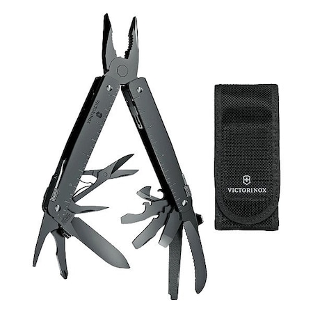 Victorinox Swiss Army Multi-Tool, Black, Stainless Steel 3.0326.M3N