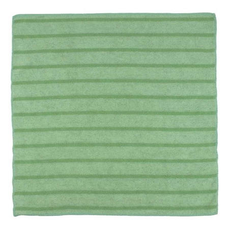 Renown 16 in. x 16 in. Scrubbing Microfiber Cleaning Cloth, Green, 12PK REN01616-GSZ