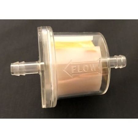 Helix Racing Products Fuel Filter, 9/32In 7mm, Large Drum Shape, Clear W/ Pleated Paper Filter 118-9309