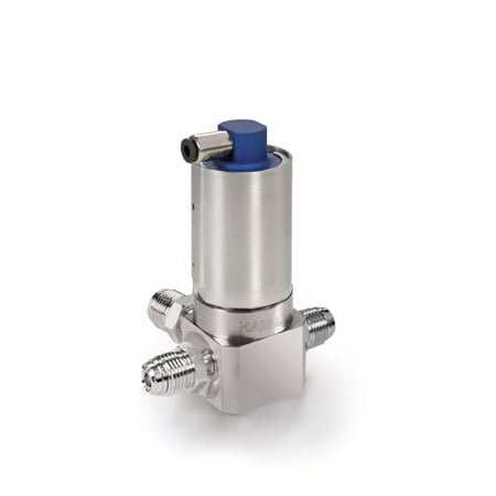 Ham-Let Actuated Valve, 1/4 X 1/4 in, 3 Port UCV HM31-4VKLC-GM4