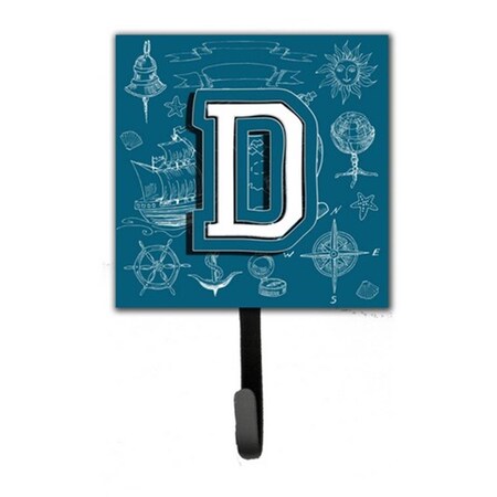 Carolines Treasures Letter D Sea Doodles Initial Alphabet Leash and Key Holder CJ2014-DSH4