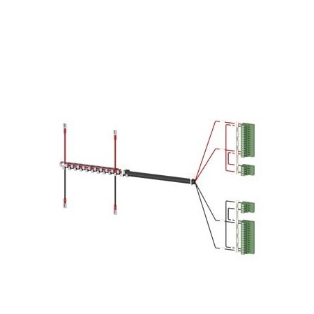 Siemens Accessory for 3KC8 Power supply cable for connection at the bottom 2-pole for 3KC9833-7