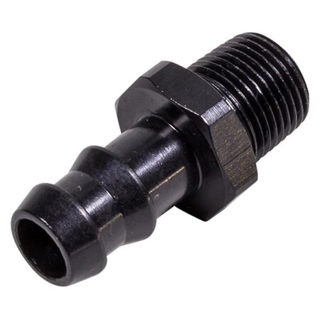 Light House Beauty 484008-BL 0.5 Hose Barb x 0.375 MPT Adapter Fitting - Black LI3070302