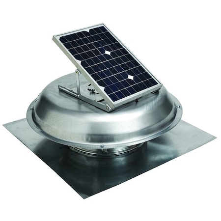 Gaf Master Flow PRSOLAR Roof Ventilator, 500 cfm, 800 sq-ft Net Free Ventilating Area, Steel ERVSOLAR/PRSOLAR