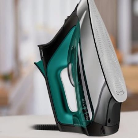 Rowenta Pro Master X-CEL 1775W Black & Teal Clothes & Garment Steam Iron DW8360
