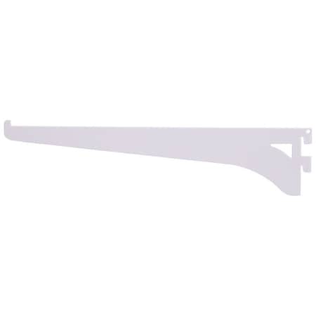 Prosource Heavy-Duty and Single Track Shelf Bracket, 75 lb/Pair, 10 in L, 2-3/8 in H, Steel, White 25218PHL-PS