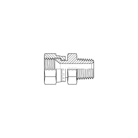 Adaptall FEMALE JIC (SWIVEL) X MALE NPT 1/4 in 1/8 in 9017-04-02