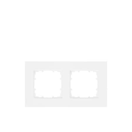 Siemens DELTA miro Frame 2-fold Color titanium white Dimensions 161x 90 mm 5TG1112-0