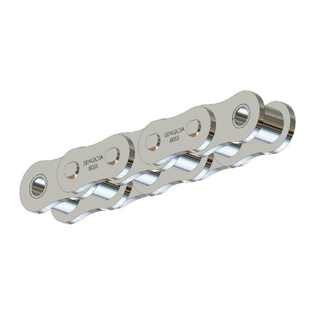 Senqcia Inspire Series SBR Riveted Standard , 100 ft OAL, 1P, 5/8 Dia x 5/8 W, 304SS 80SSR100